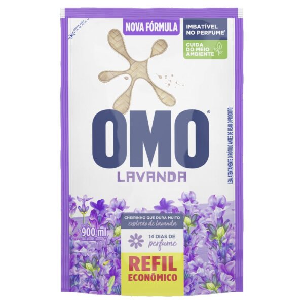 Lava Roupa Omo Liquido Lavanda 900ml