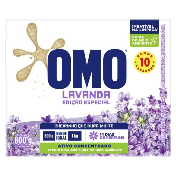 Detergente em Po Omo Lavandas 800g