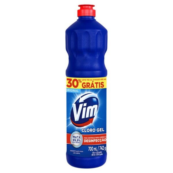 Vim Cloro Gel Leve 700ml Pague 490ml
