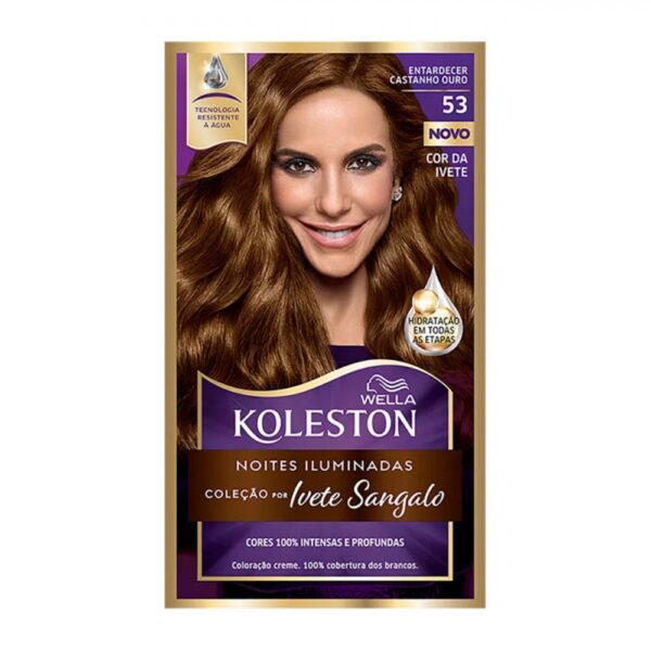 Tintura Koleston 53 Entardecer Castanho Ouro
