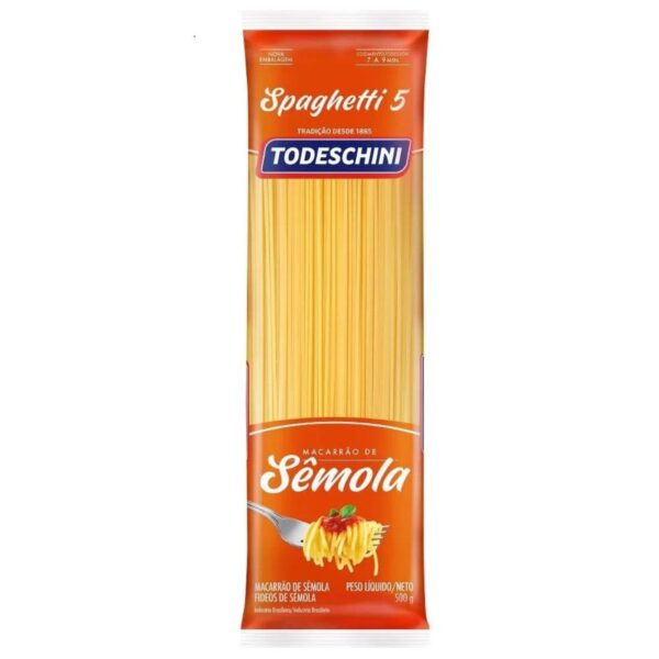 Macarrao Todeschini Semola Espaguete 05 500g