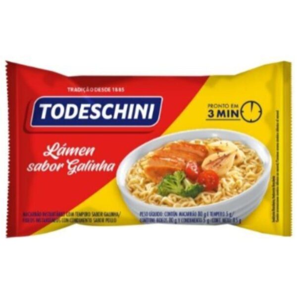 Macarrao Instantanea Todeschini Galinha 85g
