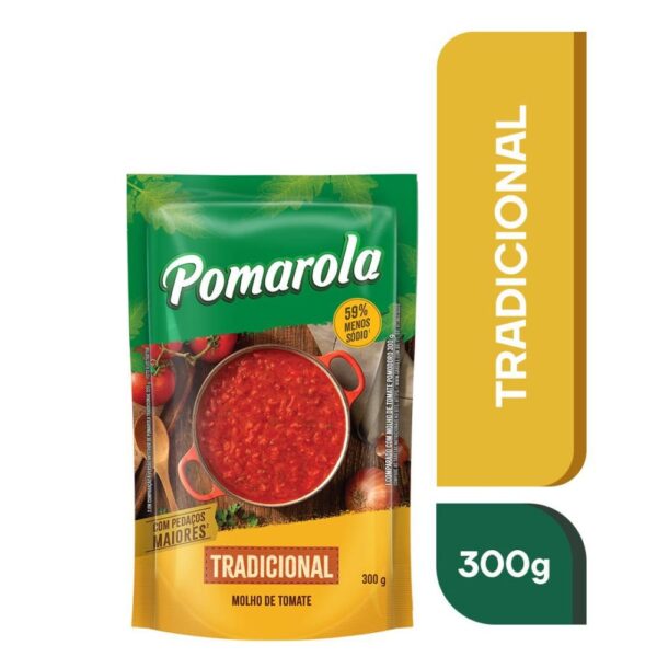 Molho de Tomate Tradicional Pomarola Sache 300g