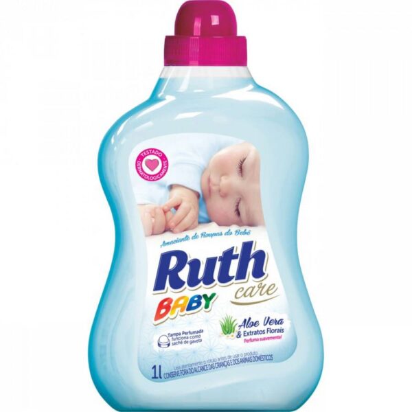 Amaciante Ruth Baby Care Aloe Vera com Extratos Florais 1l