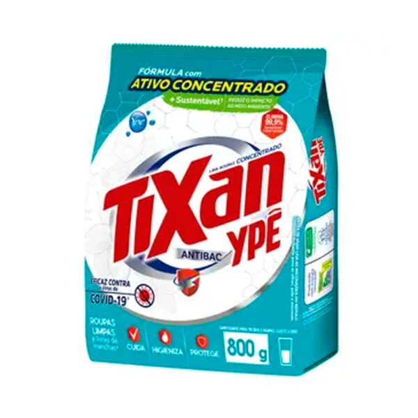 Detergente em Po Tixan  Antibac Sache 800g