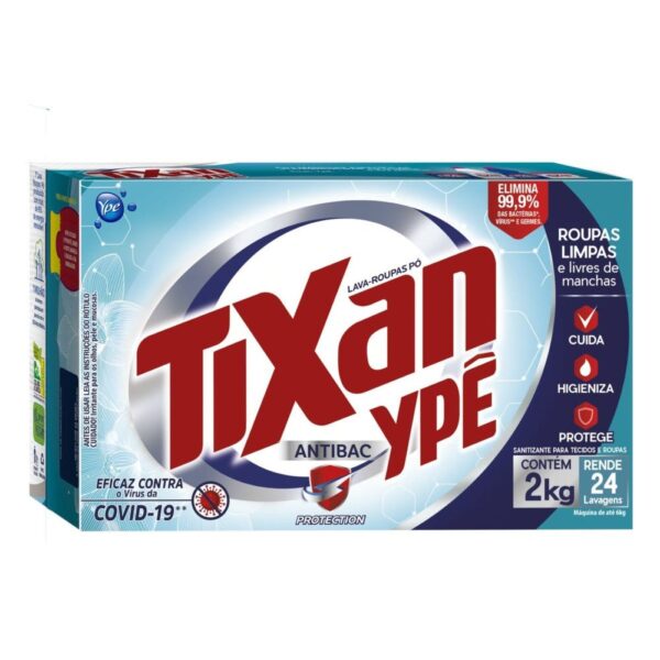 Detergente em Po Tixan Antibac Caixa 2kg