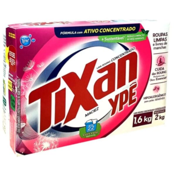 Detergente em Po Tixan Concentrado Maciez 1,6kg