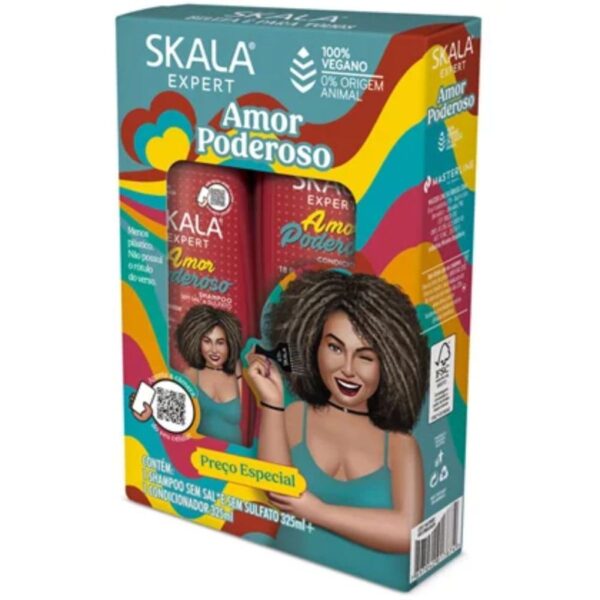 Kit Shampoo Skala Amor Poderoso 325ml + Condicionador 325ml