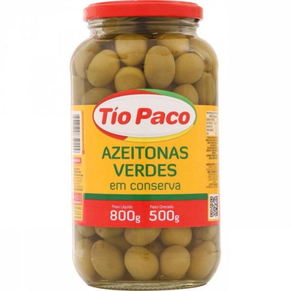 Azeitona Verde Tio Paco com Caroco 500g