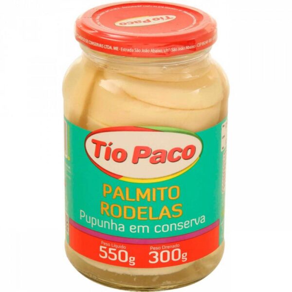 Palmito Pupunha Tio Paco Rodelas 300g