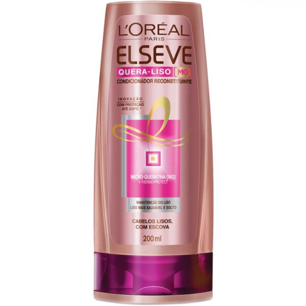 Condicionador Elseve Quera Liso 200ml