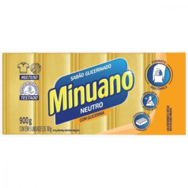 Sabao em Barra Minuano Glicerinado 5x180g