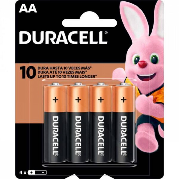 Pilha Duracell Alcalina Pequena AA sm 4Un