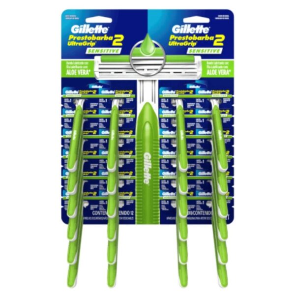 Aparelho de Barbear Gillette Prestobarba Ultragrip Sensitive 2un