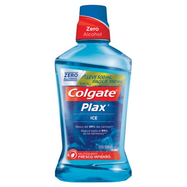Enxaguante Bucal Plax Ice Leve 500ml Pague 350ml