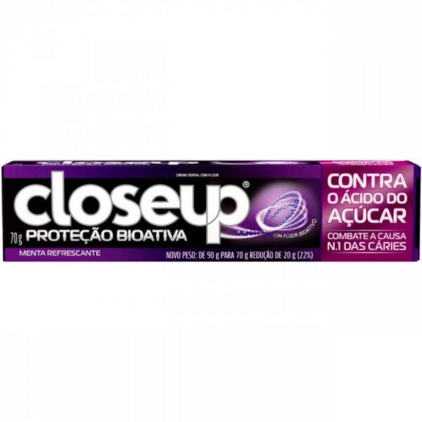 Creme Dental Close Up Protecao Bioativa Menta Refrescante 70g