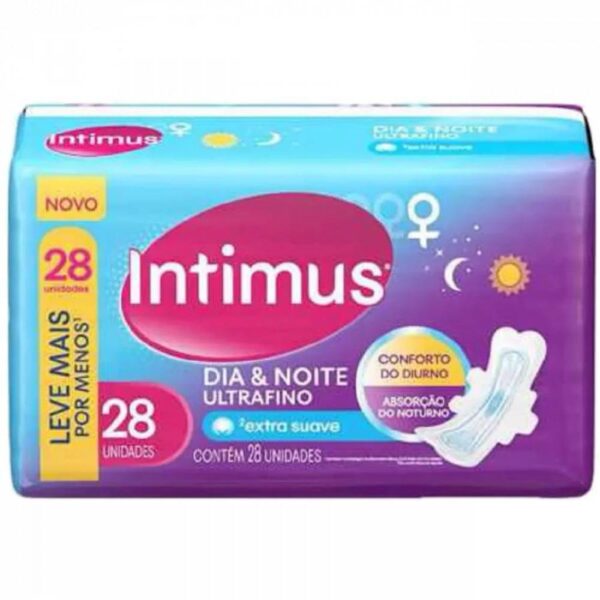 Absorvente Intimus Gel Dia Noite Com Abas 28Un