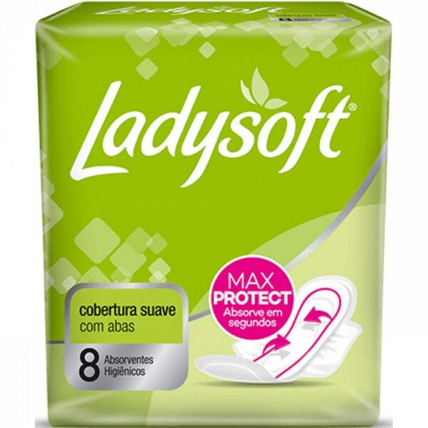 Absorvente Ladysoft Com Abas Suave 8Un