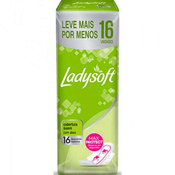 Absorvente Ladysoft Com Abas Suave 16un