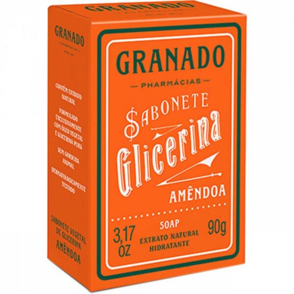 Sabonete em Barra Granado Glicerina Amendoa 90g