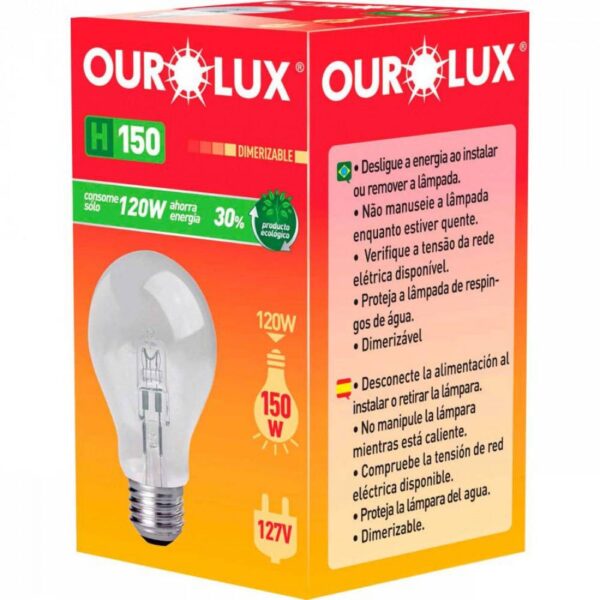 Lampada Ourolux Halogena Clara H150 120W 127V